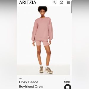 Aritzia tna cozy fleece boyfriend sweatshirt size M